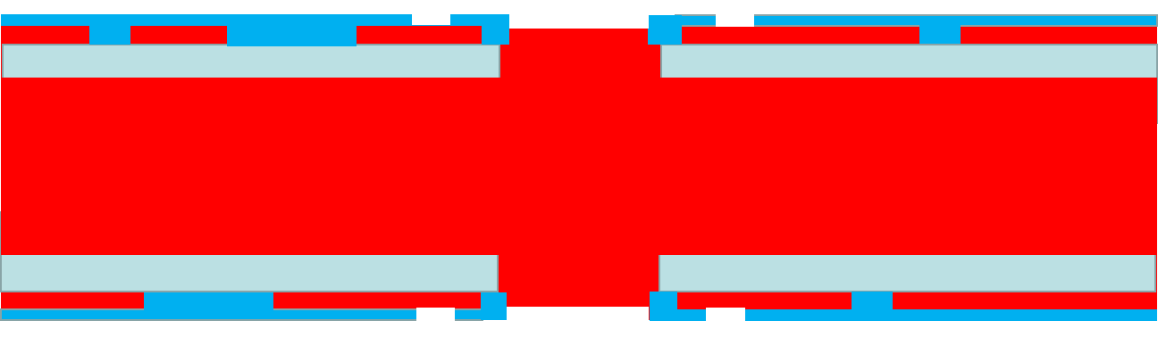 Copper-based non-conductive double-sided