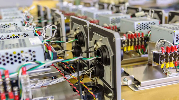 industrial-pcb-review-process Power supplies, fans and wiring in repeated electrical assemblies