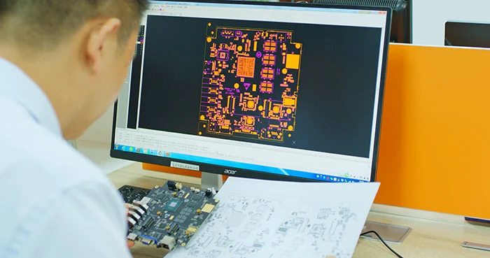 Illustrative engineering review of a PCB layout and assembly documentation